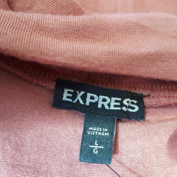 Express Coral Sleeveless Chocker Blouse Top - Picture 4 of 5